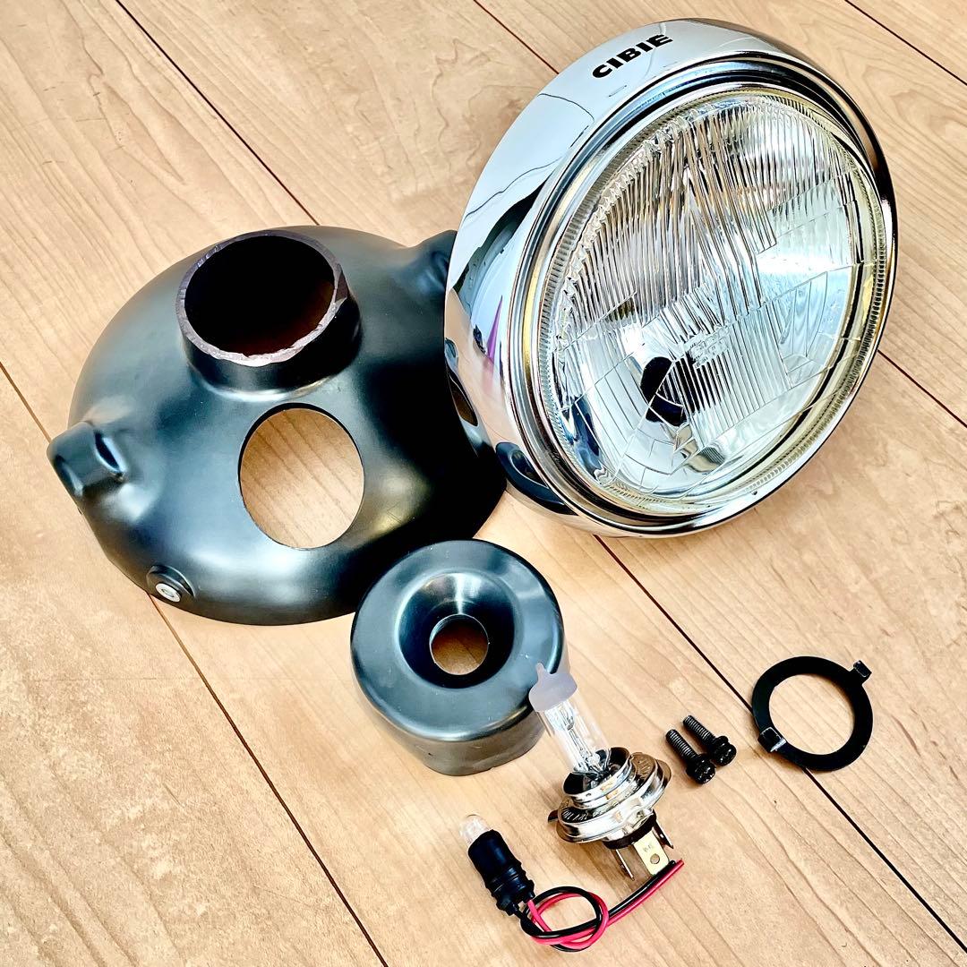 当時物 CIBIE シビエ 凹み ヘッドライト CB400F ホーク マーシャル