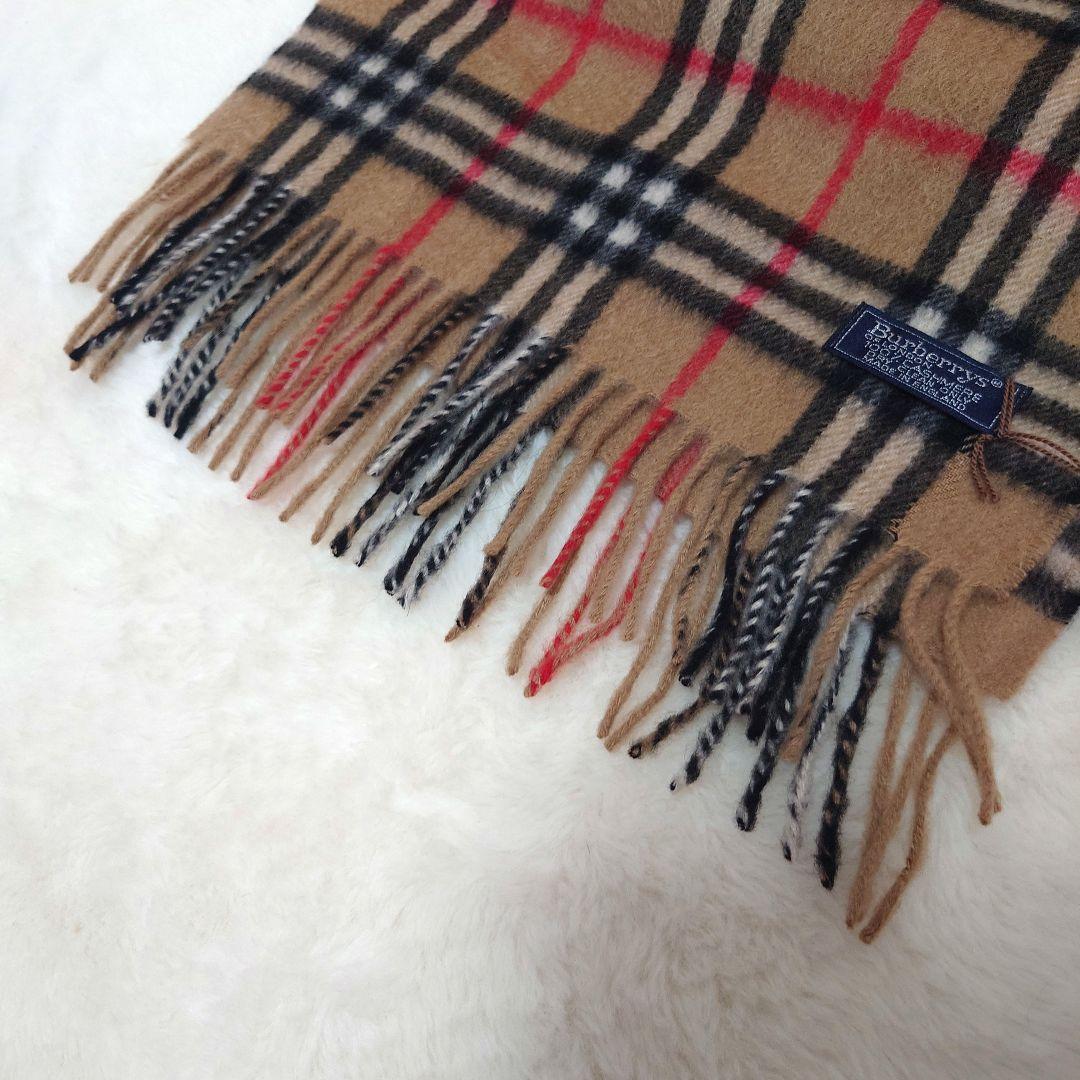 【新品】【タグ付き】Burberryバーバリー　マフラー　カシミヤ　ノバチェック
