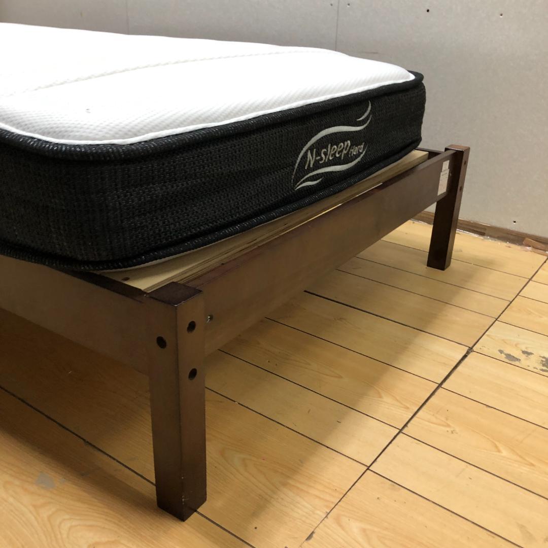 ニトリ　ベッドフレーム シングル 木製　マットレス（Nスリープ）270708-
