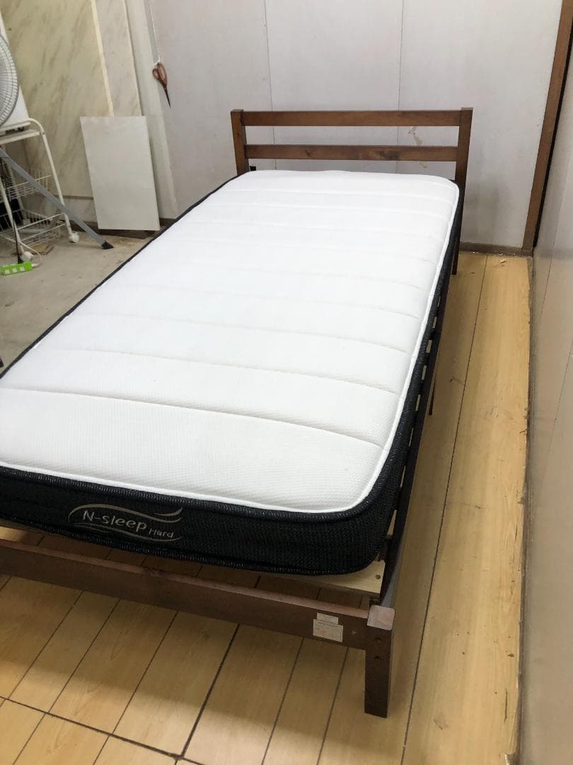 ニトリ　ベッドフレーム シングル 木製　マットレス（Nスリープ）270708-