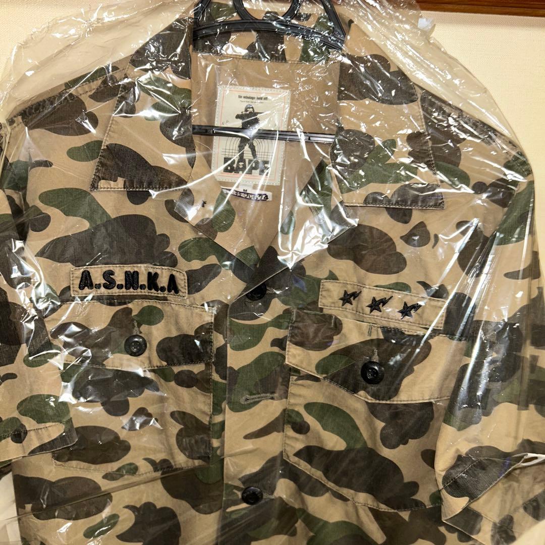 A BATHING APE 迷彩シャツ Mサイズ　オールド