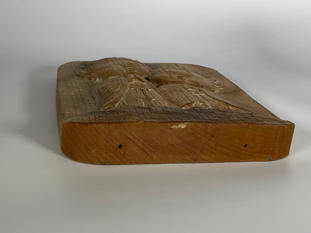 彫刻家　牧田善晴　ふたりの童子　祈り　木彫　一刀彫　長野県