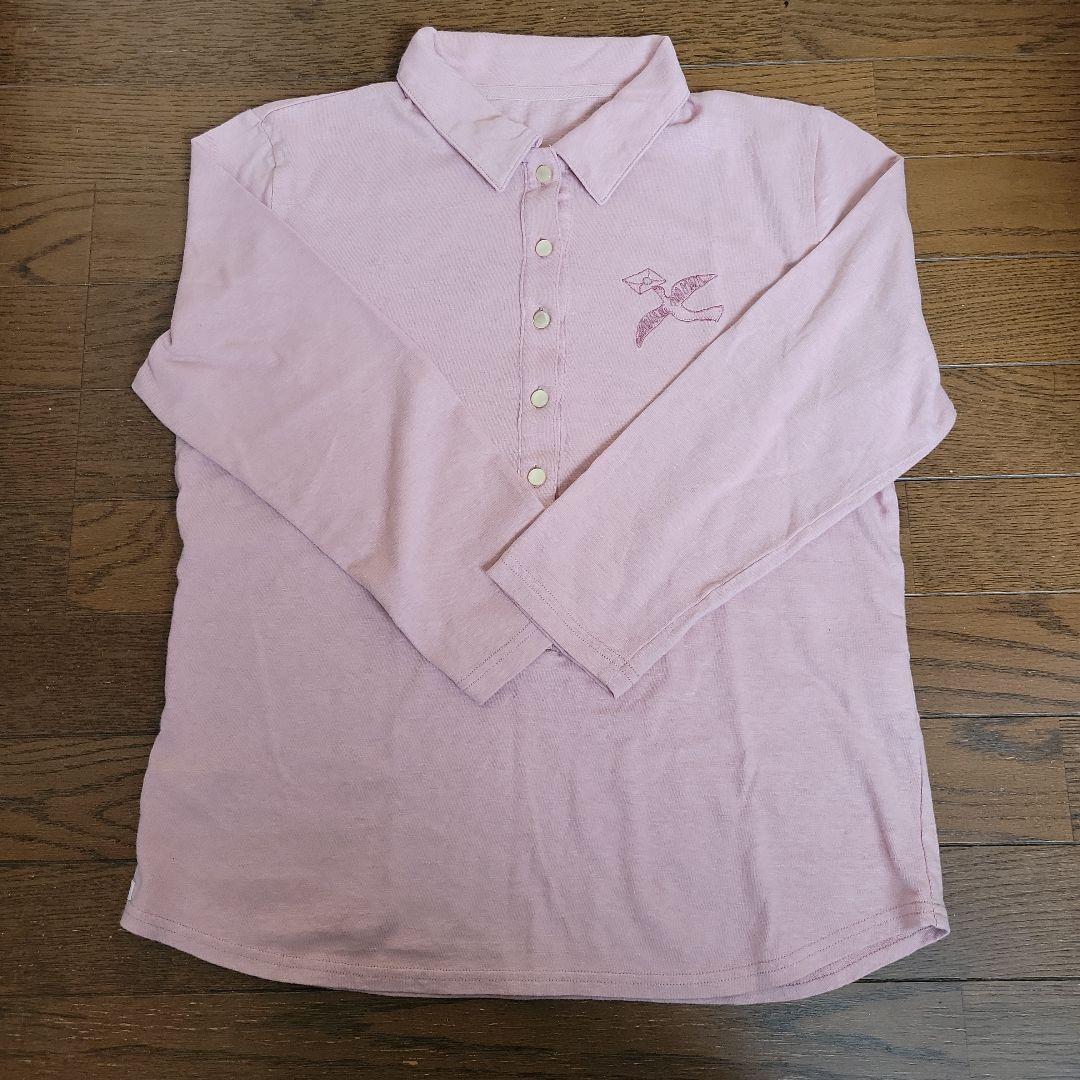 マドモアゼルノンノン　美品試着のみ刺繍入りポロシャツ