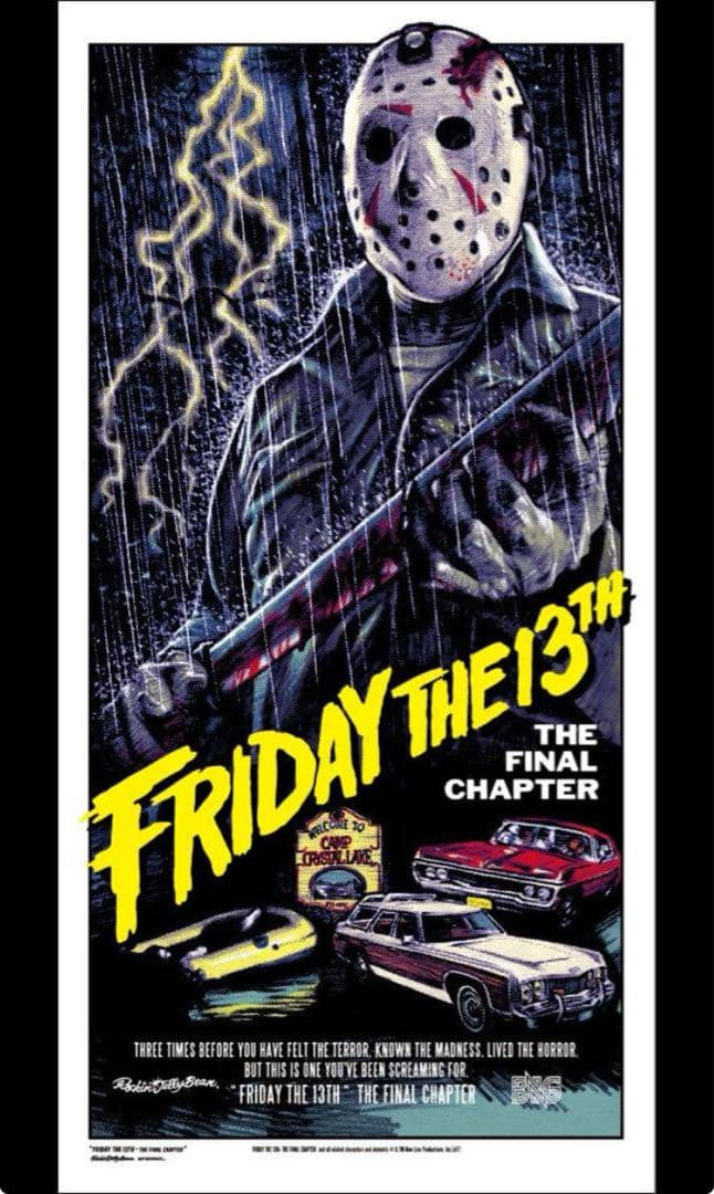 ロッキンジェリービーン Friday The 13th ジェイソン ポスター正規