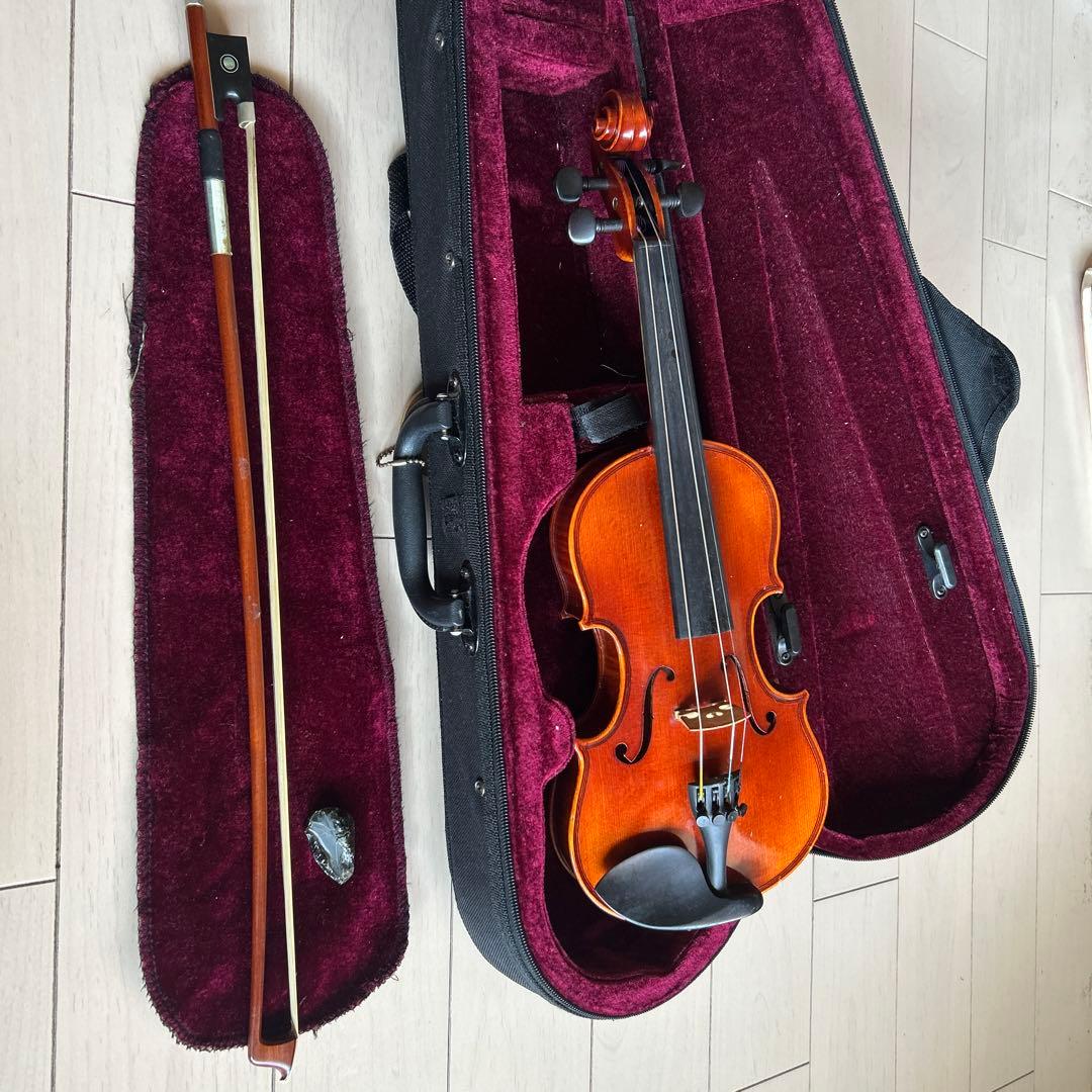 1／8 木製バイオリン 本体とハードケース