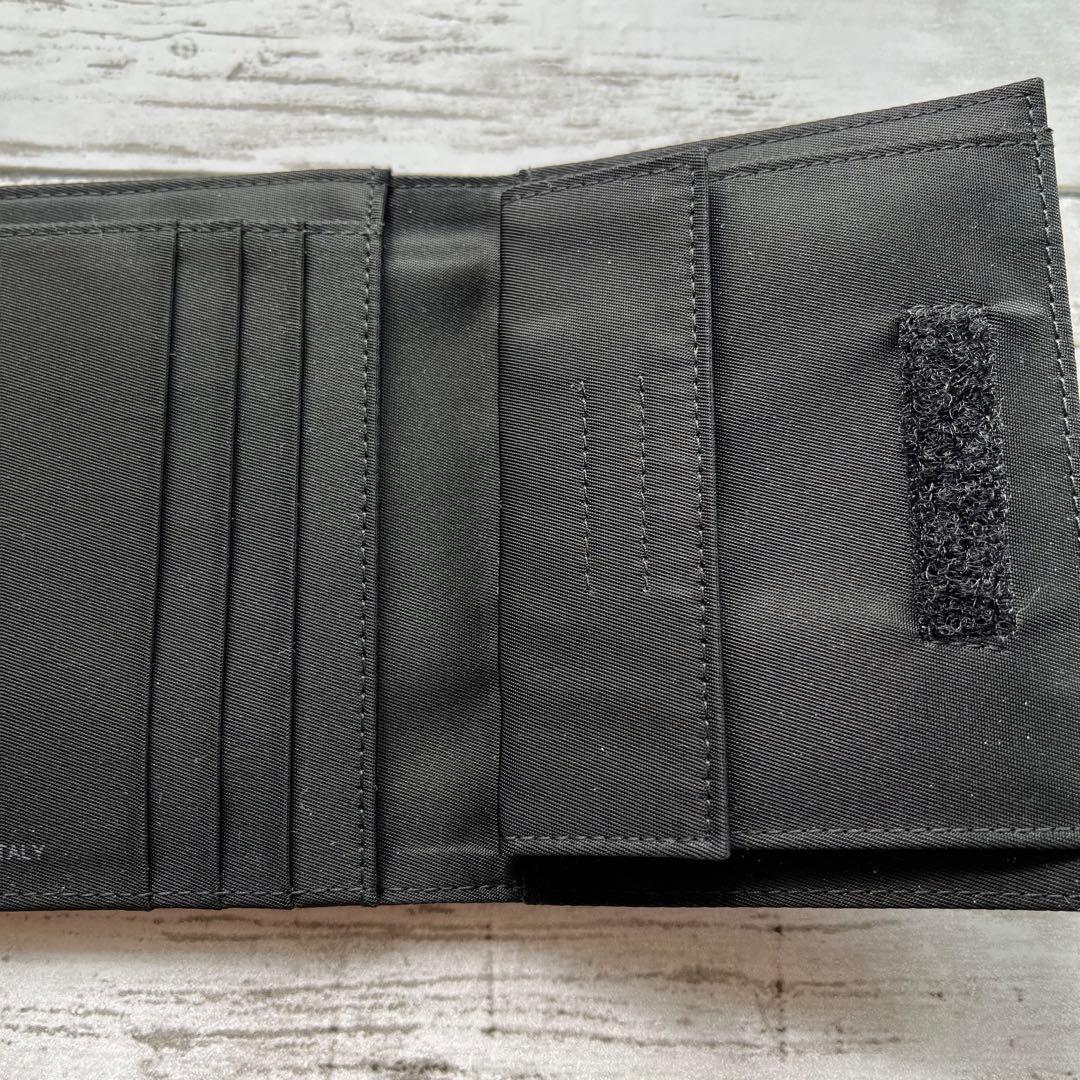 お値下げ1月3日迄☆新品未使用品☆PRADA ブラック 三つ折り財布 ナイロン