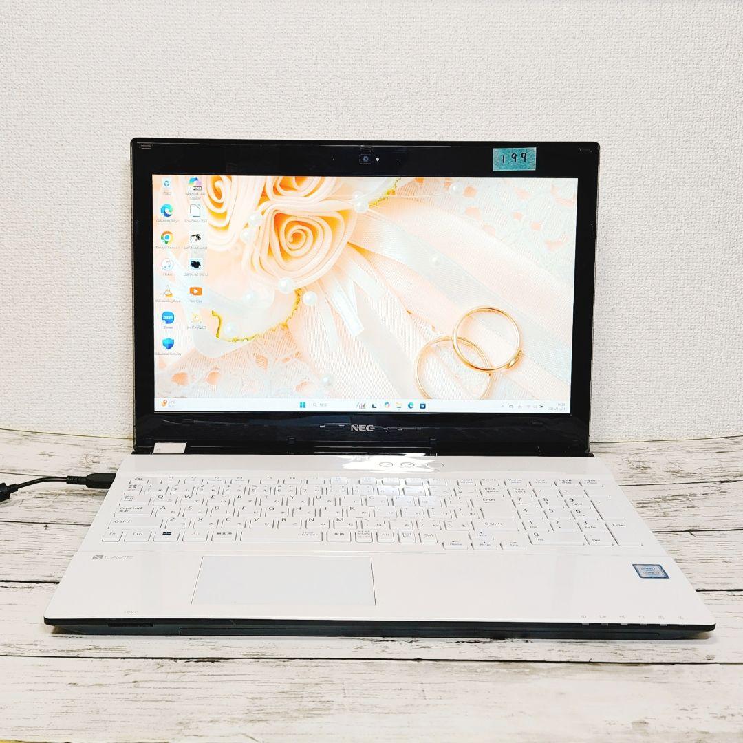 美品♡LAVIE大画面ノートパソコン カメラ DVD テンキー付 バッテリーOK