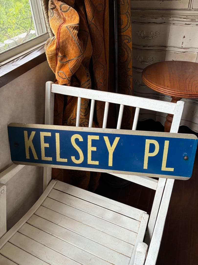 アンティーク　ストリート　サイン　プレート　看板　道路標識　両面　アメリカ　レア