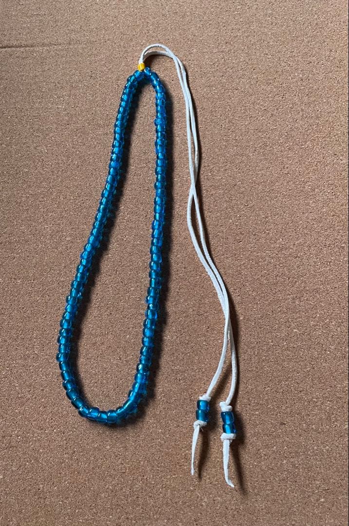 ビンテージ　アクアブルーのパドレビーズネックレス