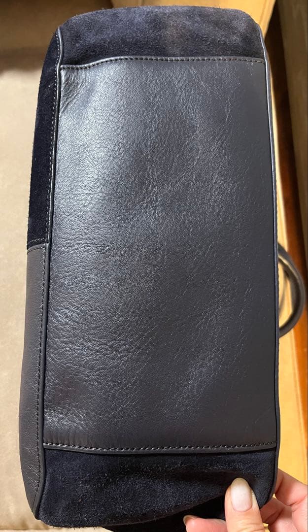 Tory burch ネイビー2way ショルダーバッグ