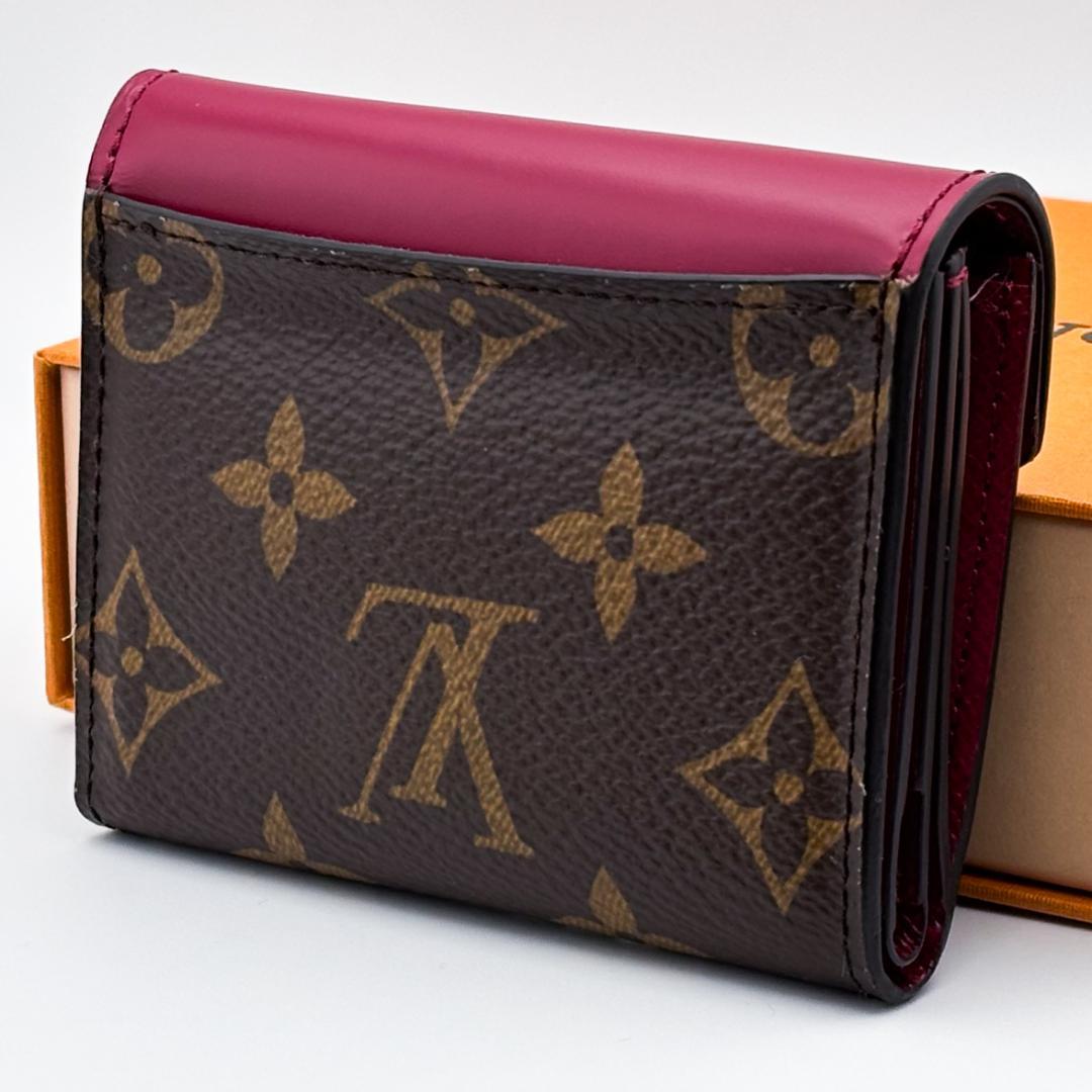 みん★ ルイヴィトン モノグラム ポルトフォイユ ゾエ フューシャ