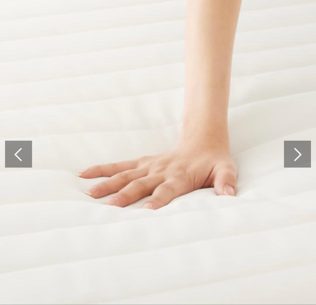 脚付きセミダブルマットレス ホワイト