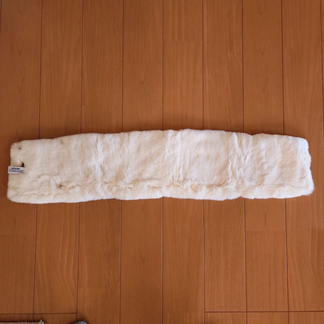 CHANEL シャネル マフラー ラビットファー 白色