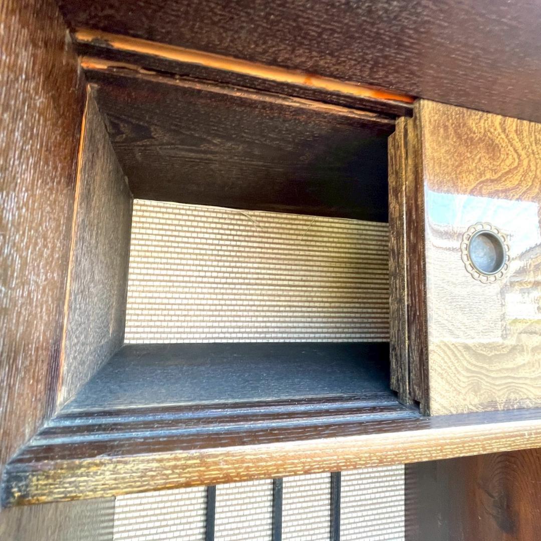 昭和レトロ 茶箪笥 茶棚 飾り棚 キャビネット 和モダン アンティーク