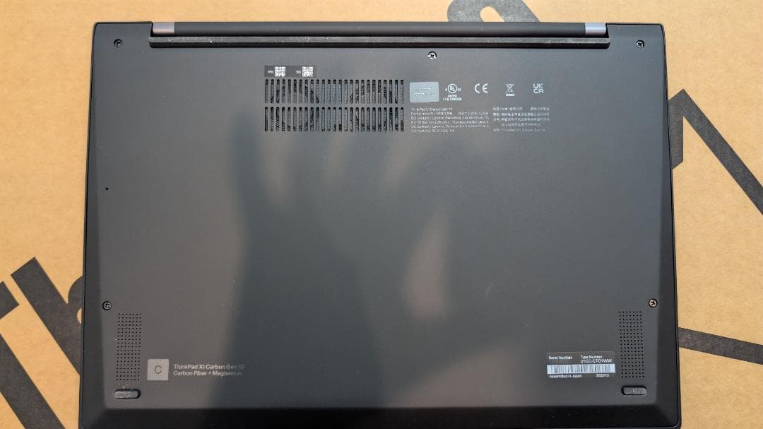 【米沢生産モデル】ThinkPad X1 Carbon Gen10　保証残あり