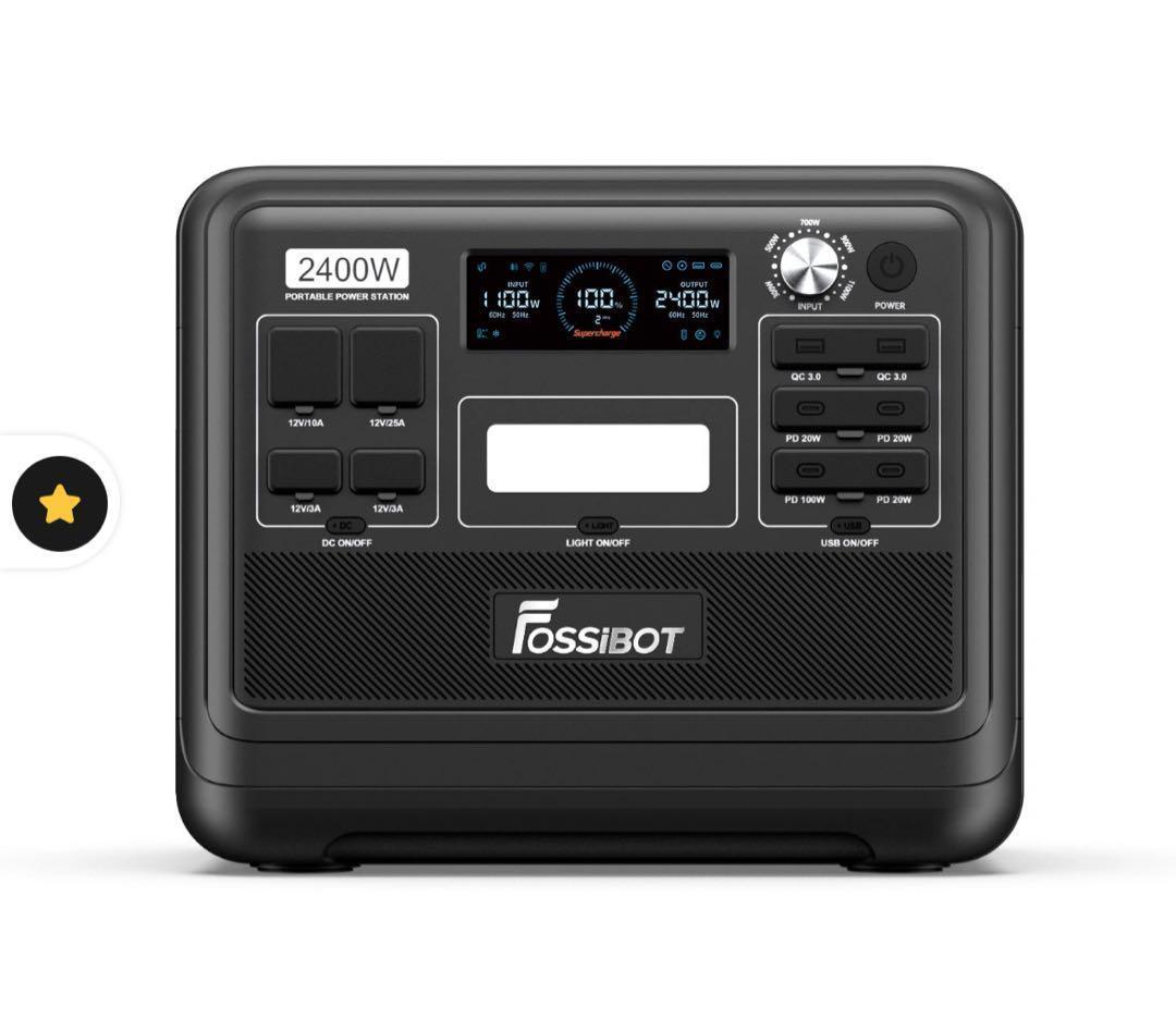 FOSSIBOT F2400 2400W ポータブル電源