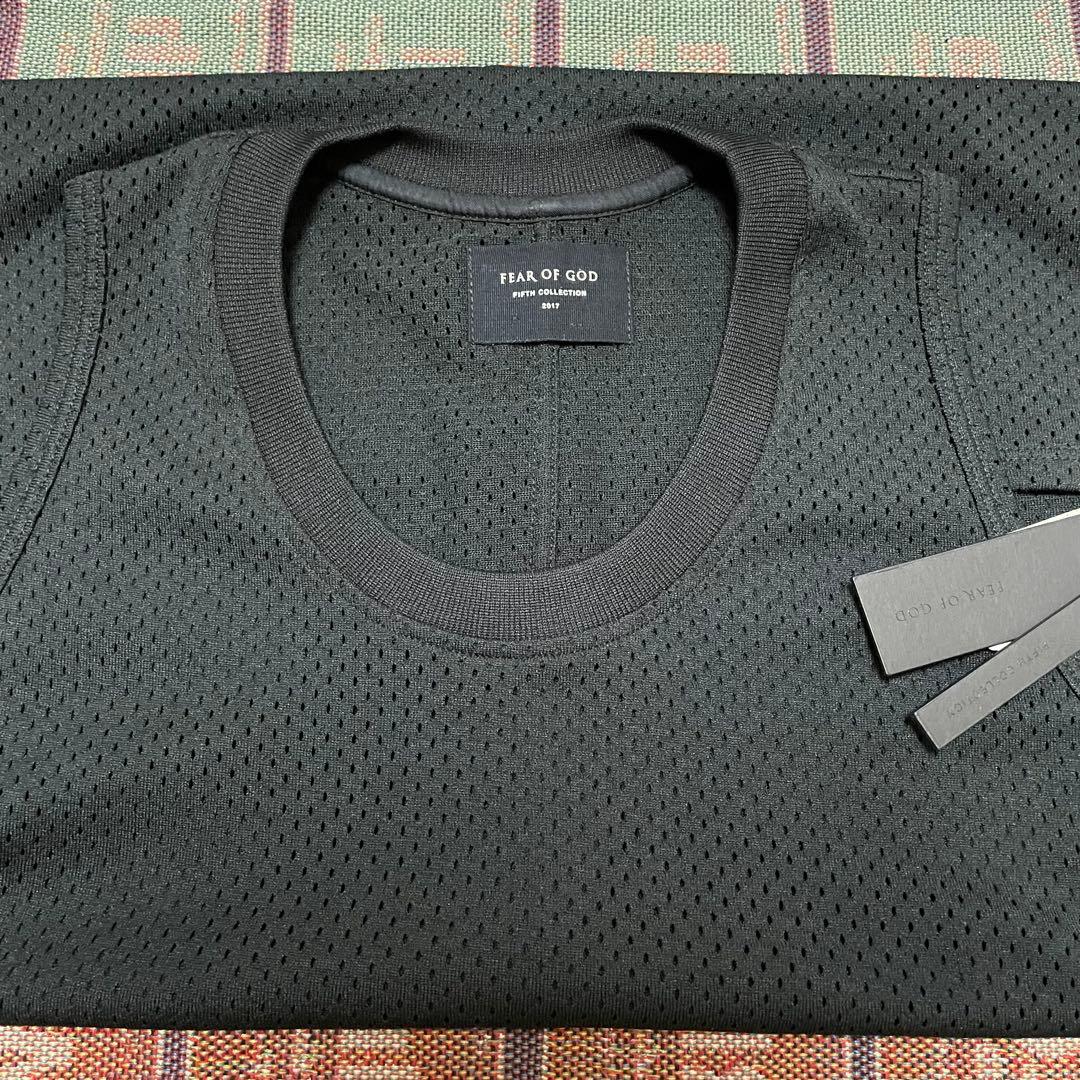 【美品タグ付】fear of god 5th メッシュ タンクトップ ブラックS