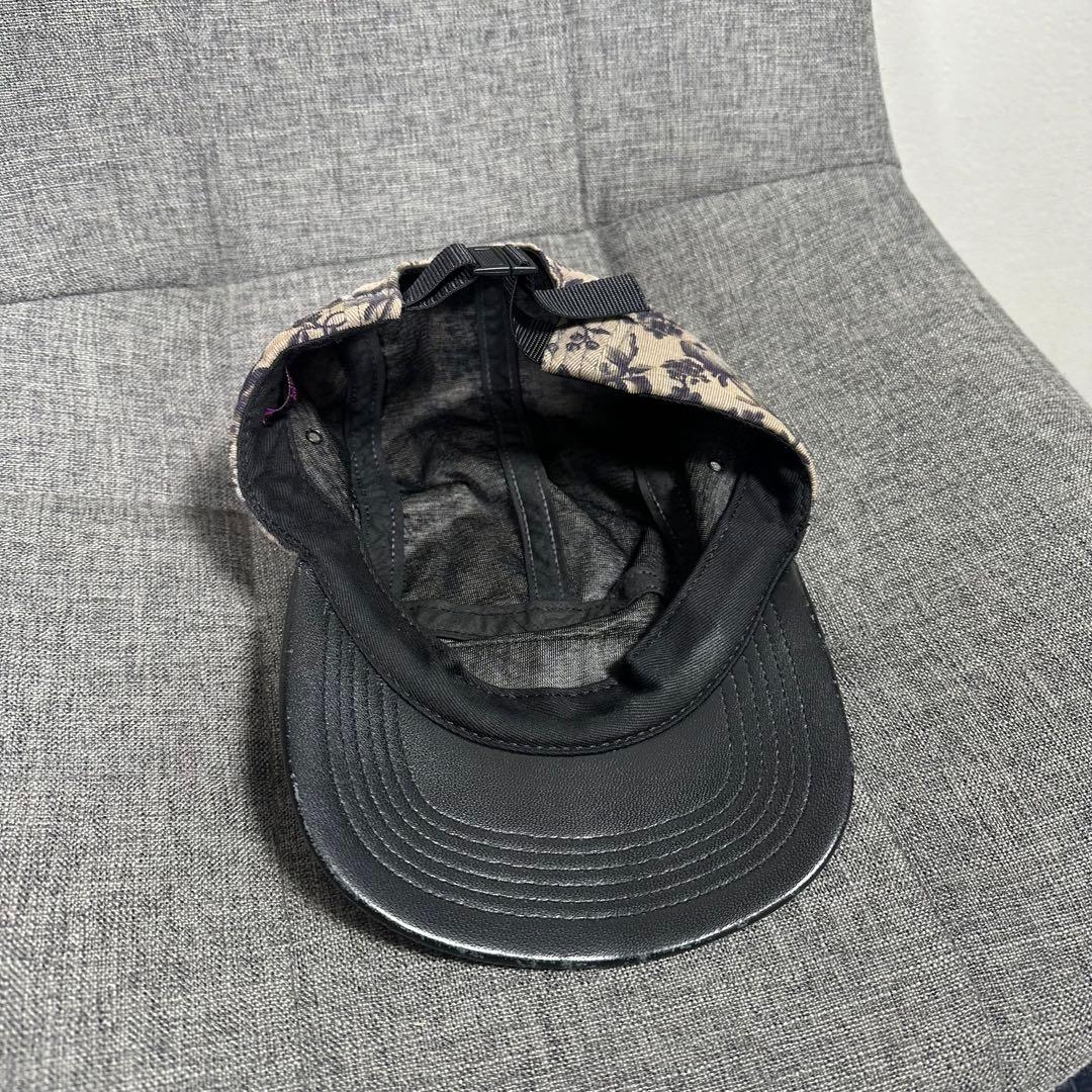 supreme liberty camp cap 花柄 レザー