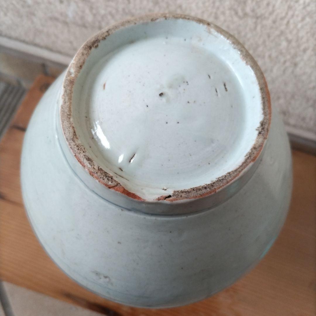 古伊万里の大きな笹徳利 江戸後期 有田焼 花入 花瓶 花器 酒器