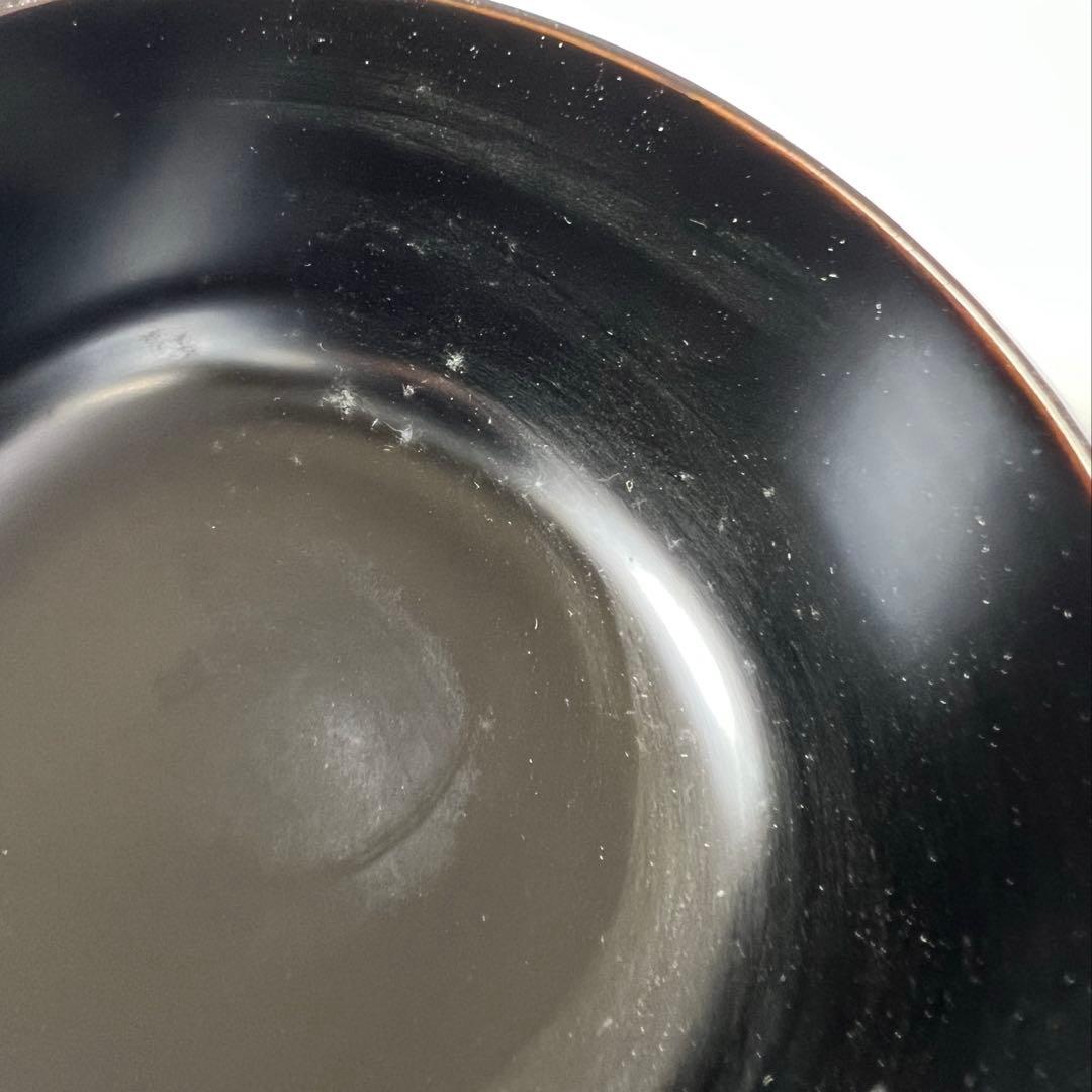 ☆茶3 高橋峯房造　流水千鳥　平棗　共箱　高さ5.5/口径7.4cm