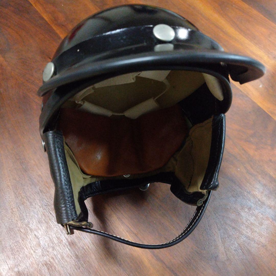 ノマドクロージング 半帽ヘルメット ブラック バイザー付き