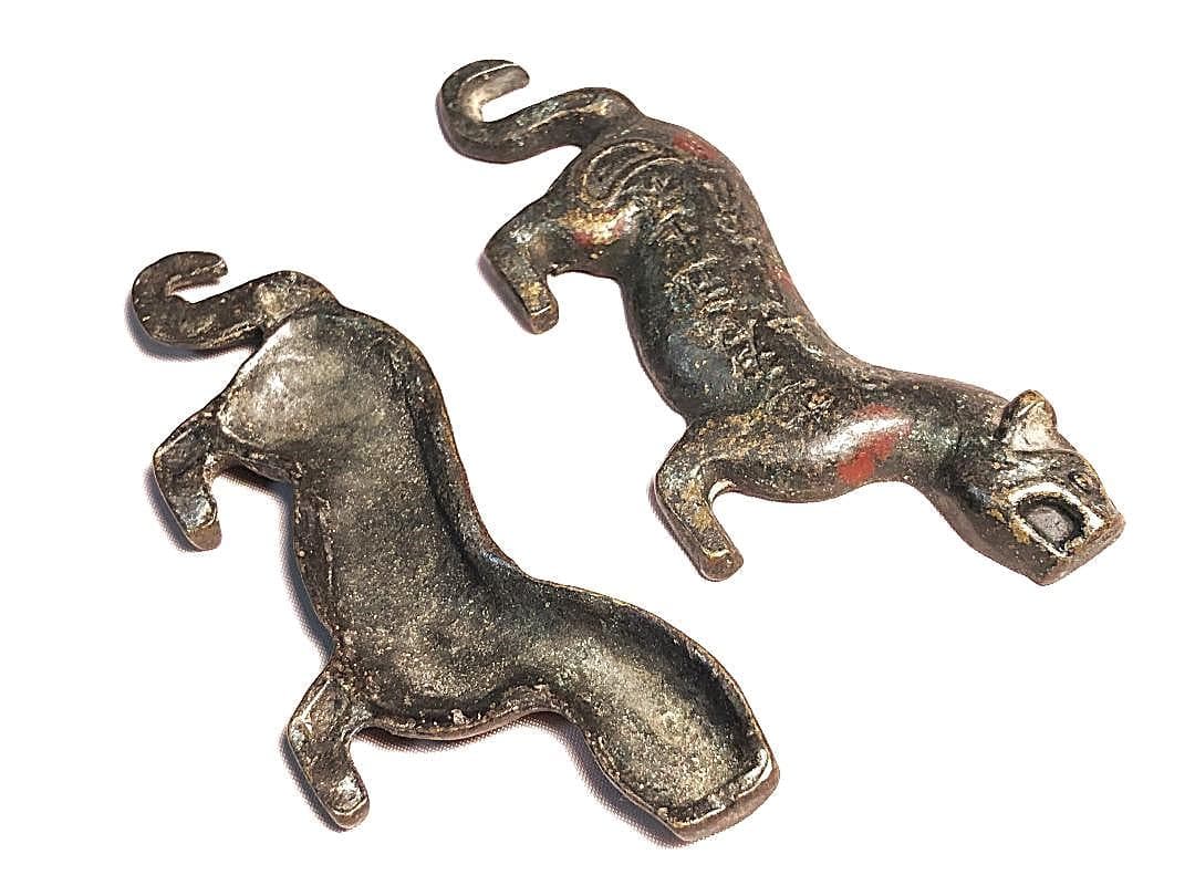 【 虎形割符 　明～清朝期 】 　倣古春秋戦国時代兵符　中華古玩