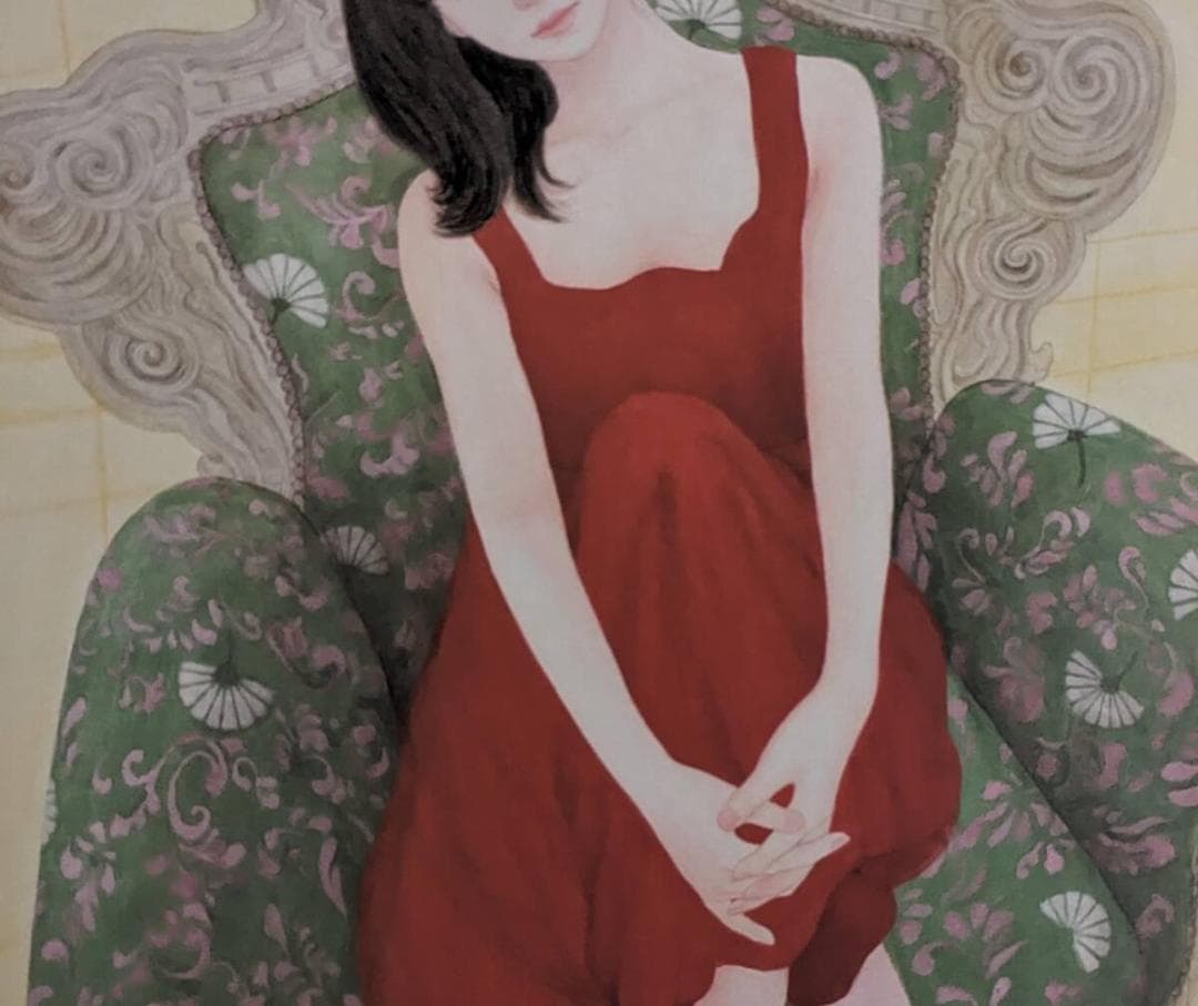 むらまつちひろ、「ミクストメディア」、希少画集・額装画、日本製・新品額縁