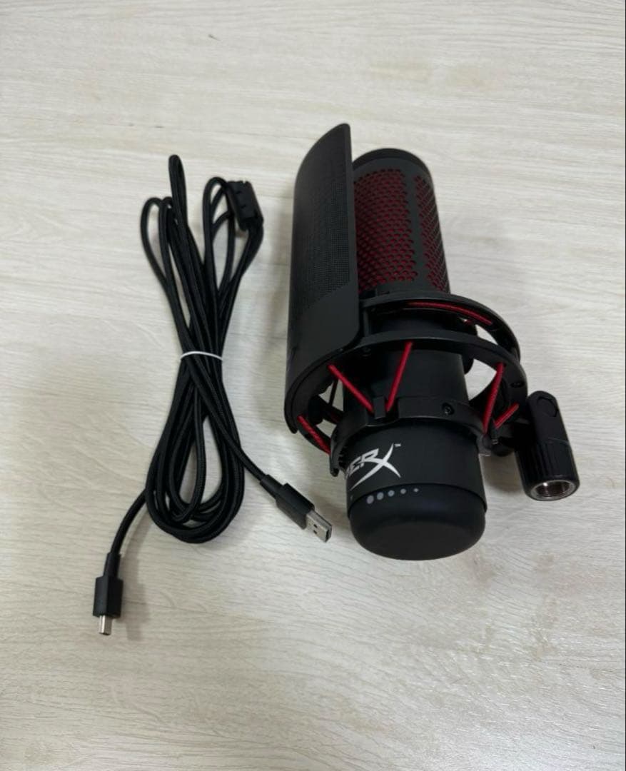 HyperX コンデンサーマイク USB接続 アーム おまけ
