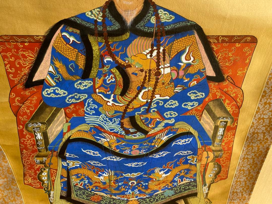 中国明の大臣　哲学者　王陽明という人物　油絵