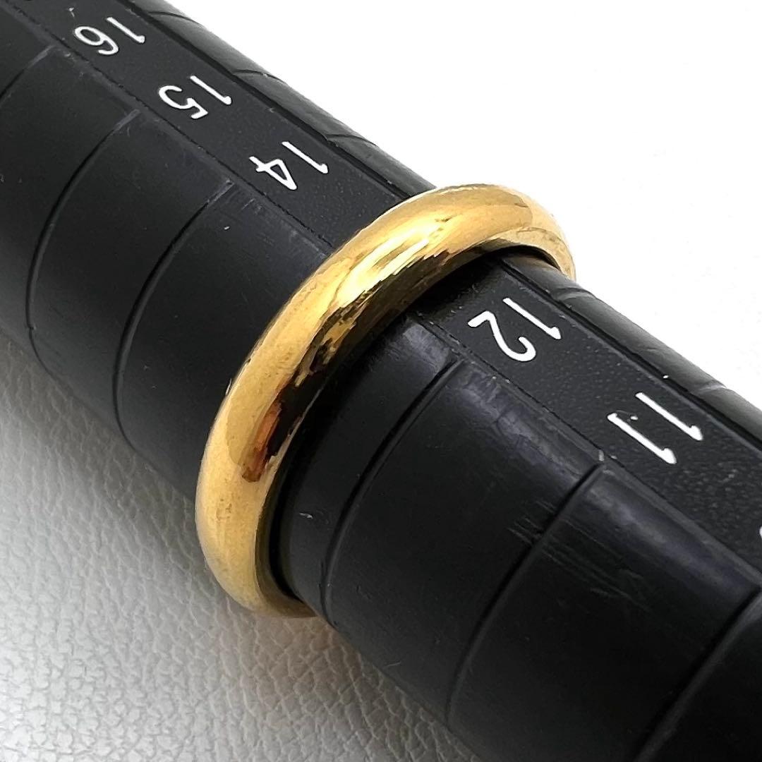 K24 純金リング　幅3.2㎜　厚さ1.9㎜　12.5号アップ　5.68 g