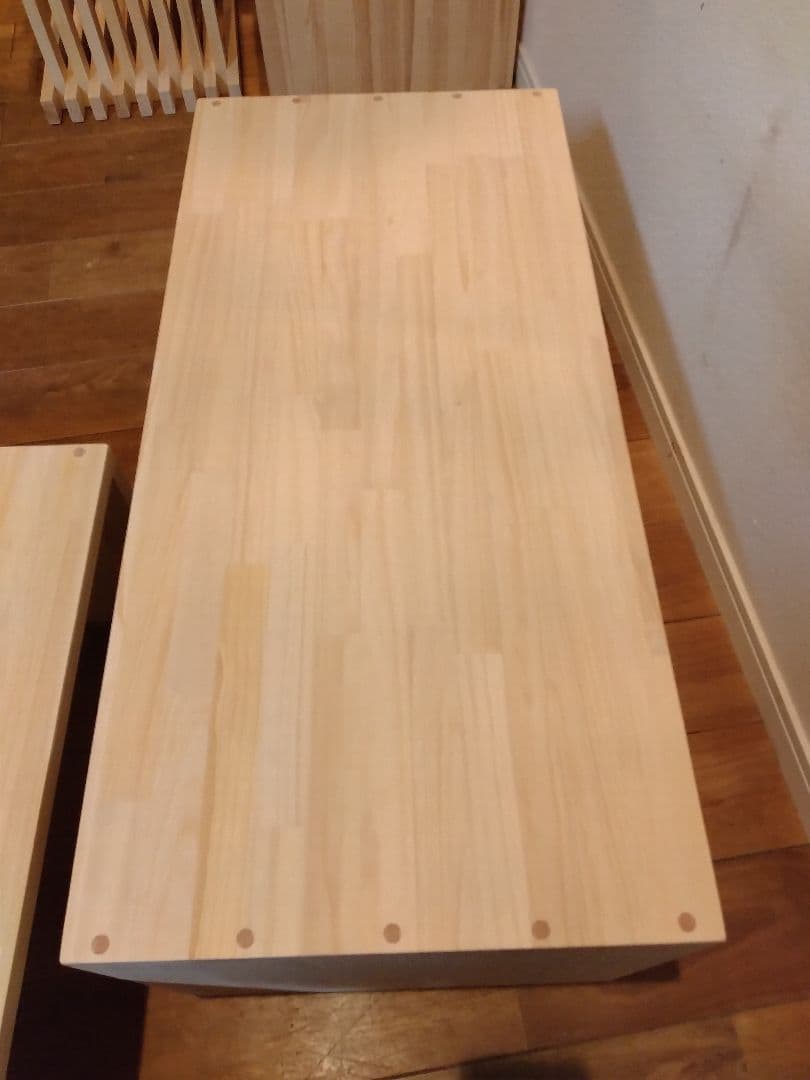 木製　ハンドメイド　オーダー　コの字型　踏み台　ベンチ　水槽台　サイドテーブル