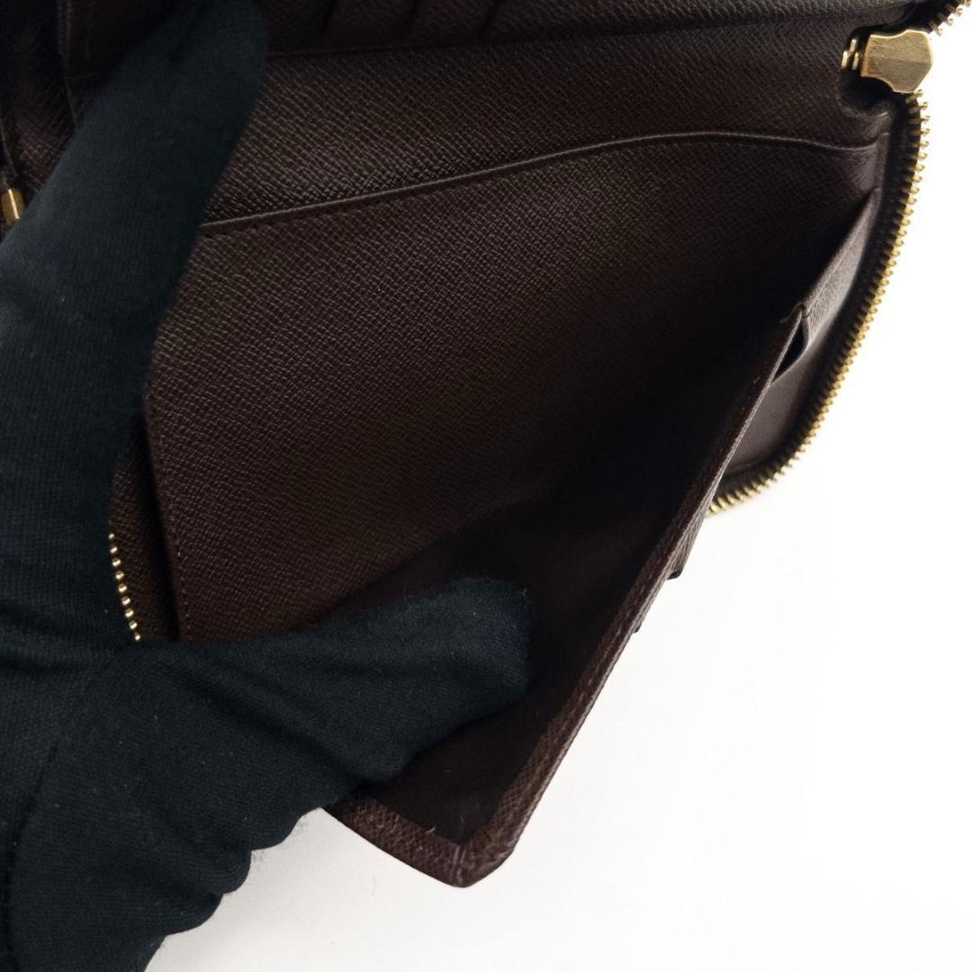 【極美品】ルイヴィトン　ジッピーコンパクトウォレット　ダミエエベヌ　長財布