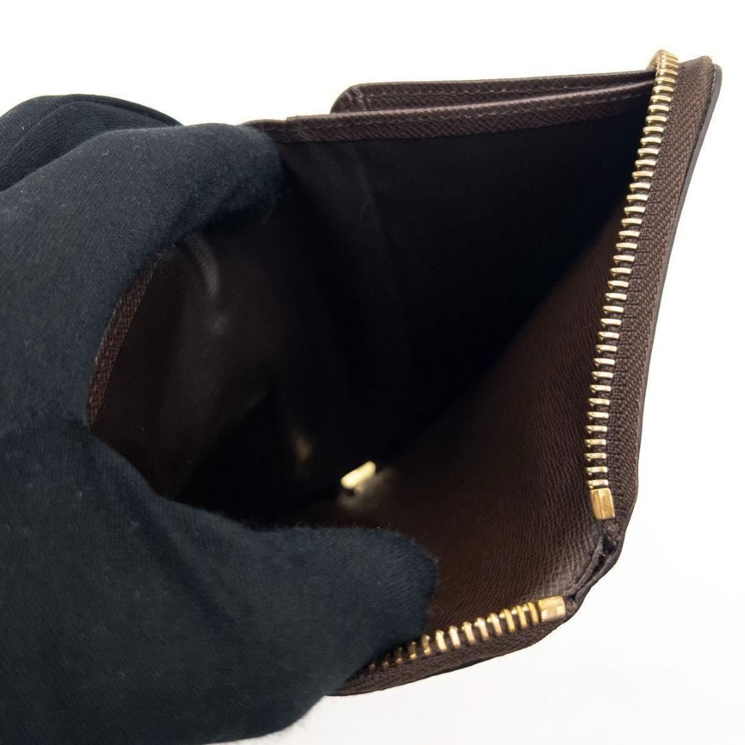 【極美品】ルイヴィトン　ジッピーコンパクトウォレット　ダミエエベヌ　長財布