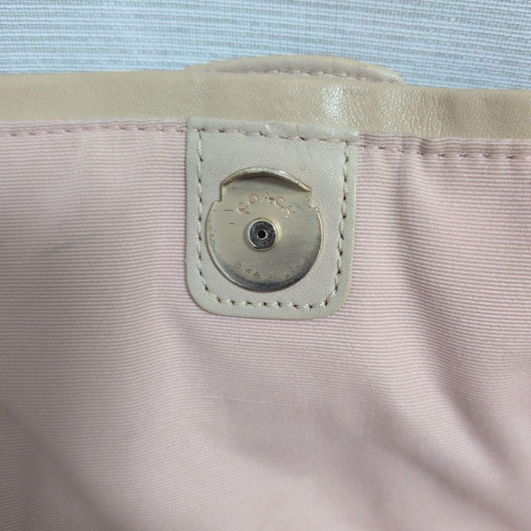 COACH 13408 ハンドバッグ　ワンショルダーバッグ　ベージュ