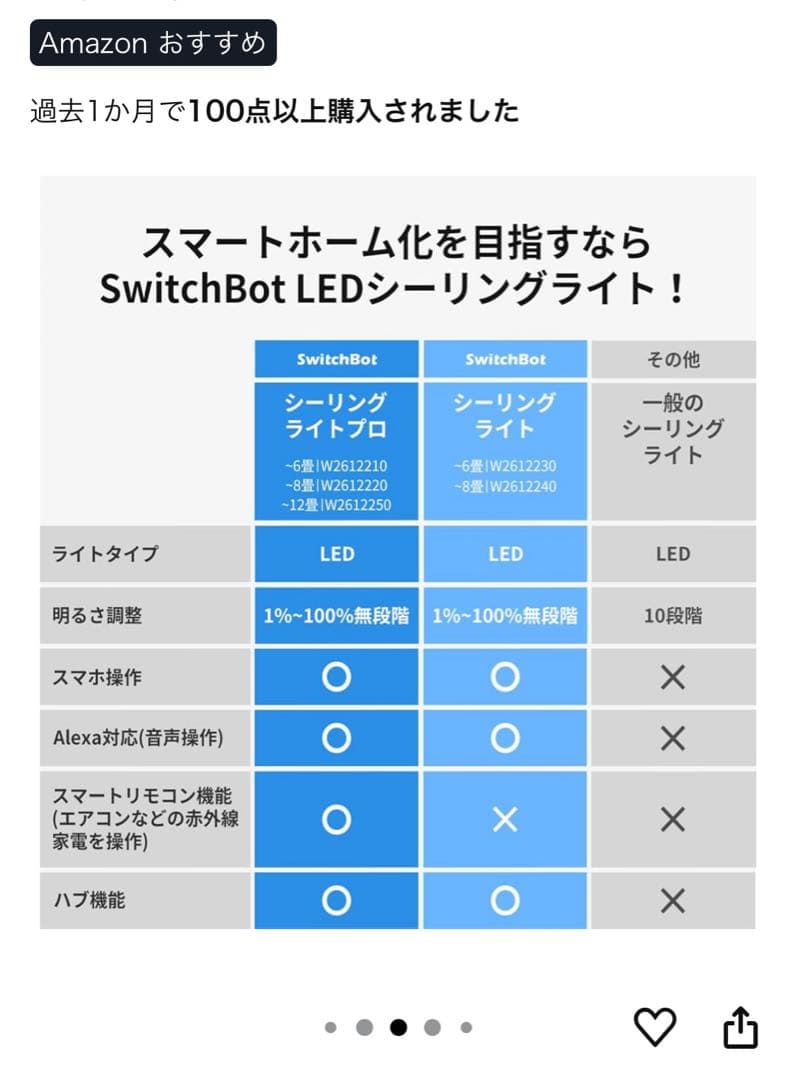 8畳用 SwitchBot LEDシーリングライトプロ スマートリモコン機能付き