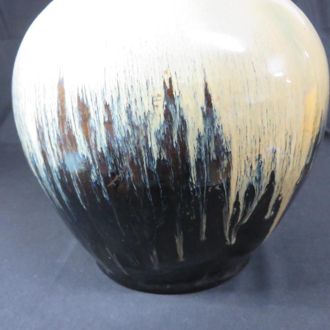 大徳利 会津本郷焼 古作 民芸 民藝 インテリア 飾り 蓋つき