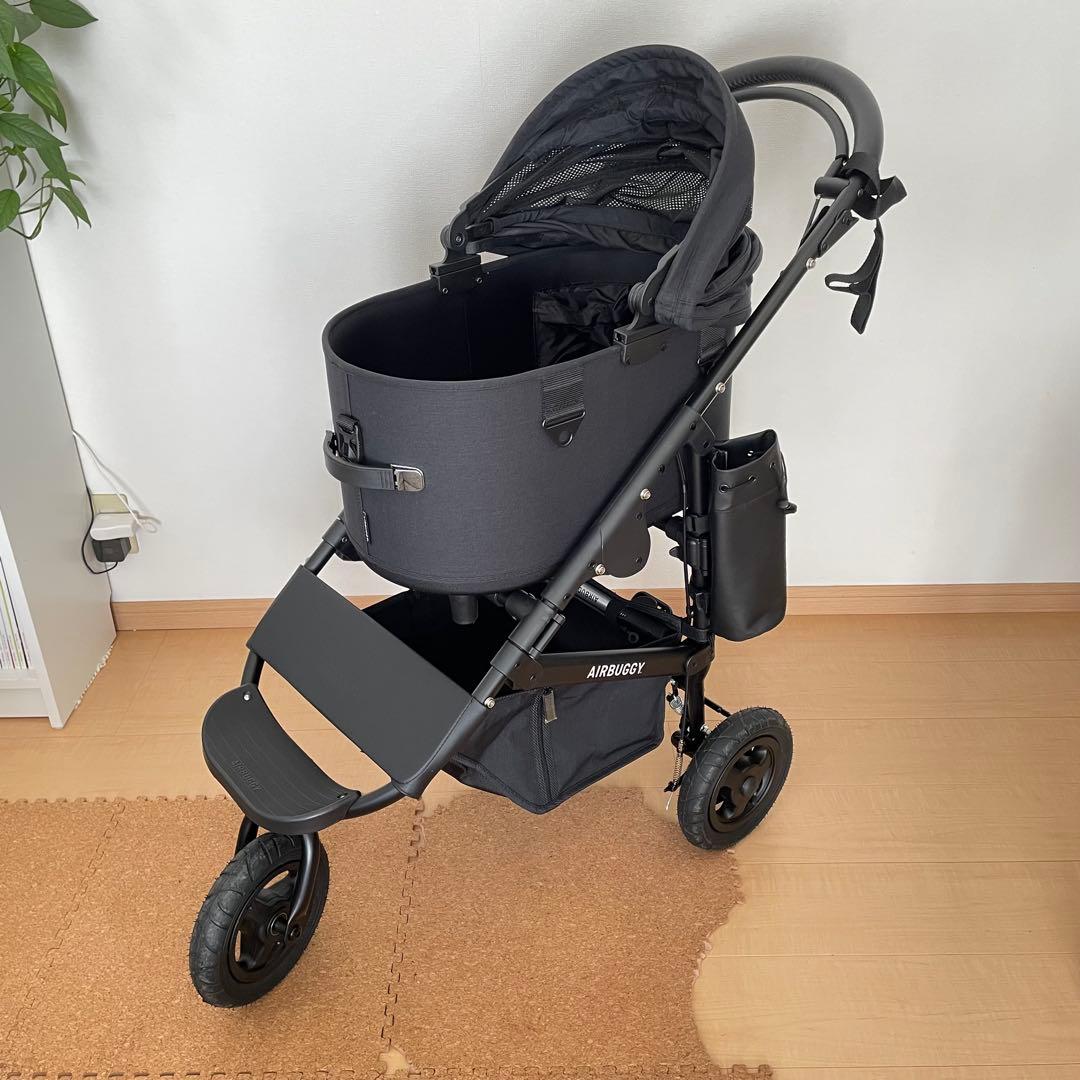 【美品】エアバギー ドーム3レギュラーアースブラック コーナークッション付き