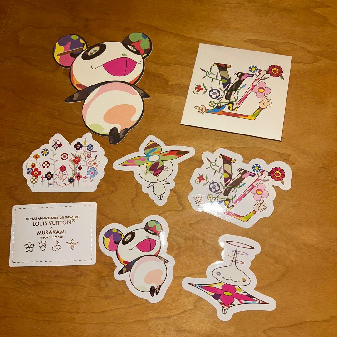 のこ　ルイヴィトン✖︎村上隆コラボステッカー、ショッパーリボン付き新品未使用