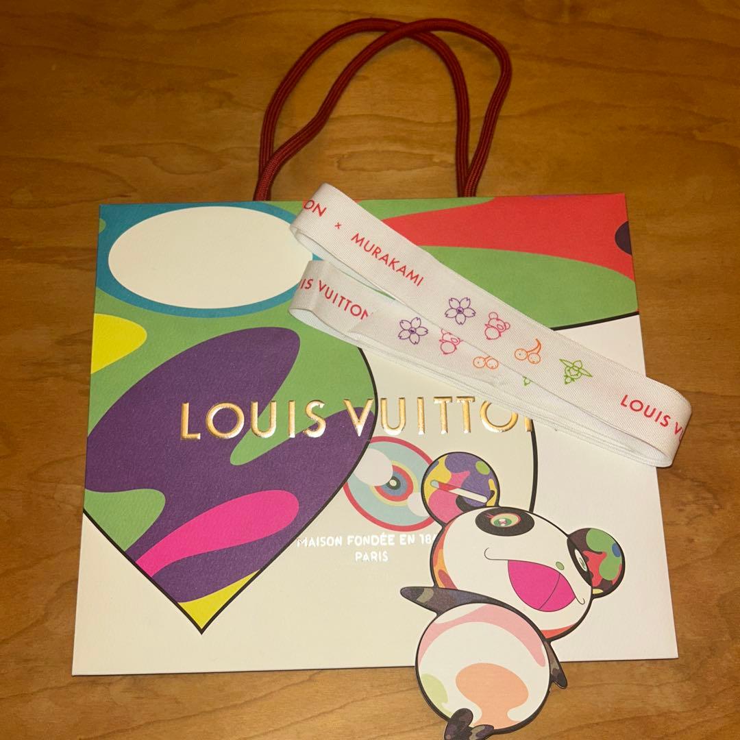 のこ　ルイヴィトン✖︎村上隆コラボステッカー、ショッパーリボン付き新品未使用