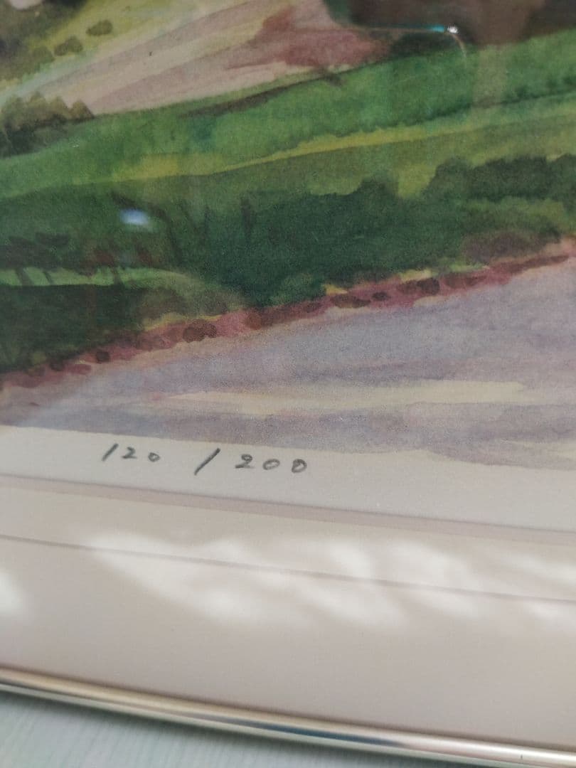 高野譲（二科展委員で著名作家）「オスロ」エスタンプ本人サイン及び販売証明有