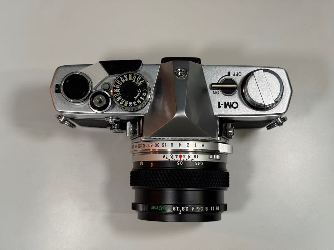 【完動品】OLYMPUS OM-1+ 50mm F1.8 フイルムカメラ