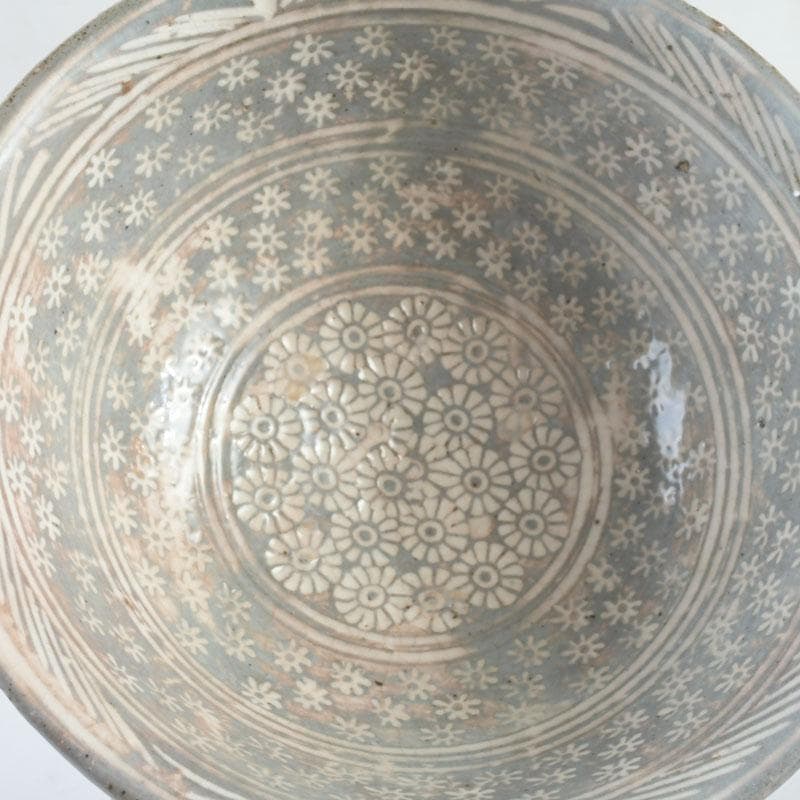 茶道具　金海駕洛窯　三島　数茶碗　五客　共箱　V　9468