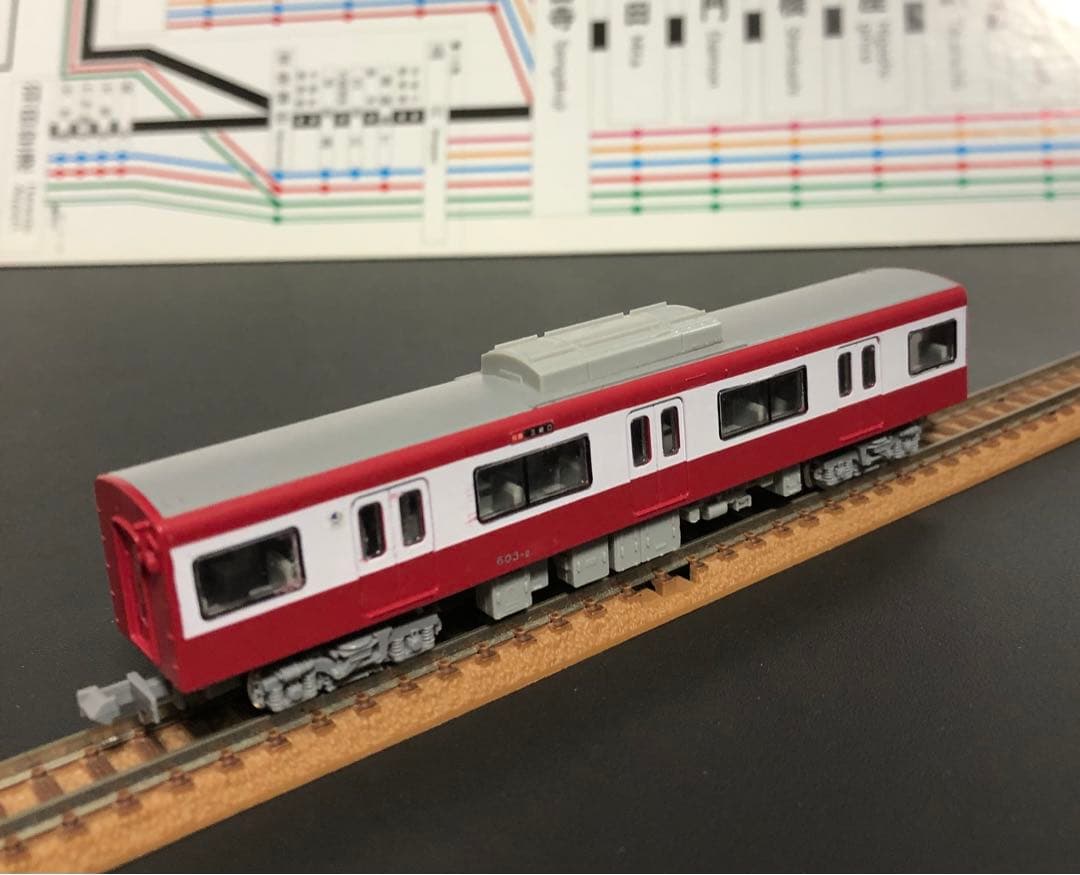 管理番号1691 京急 新600形（ガンメタリック）Nゲージ塗装済キット