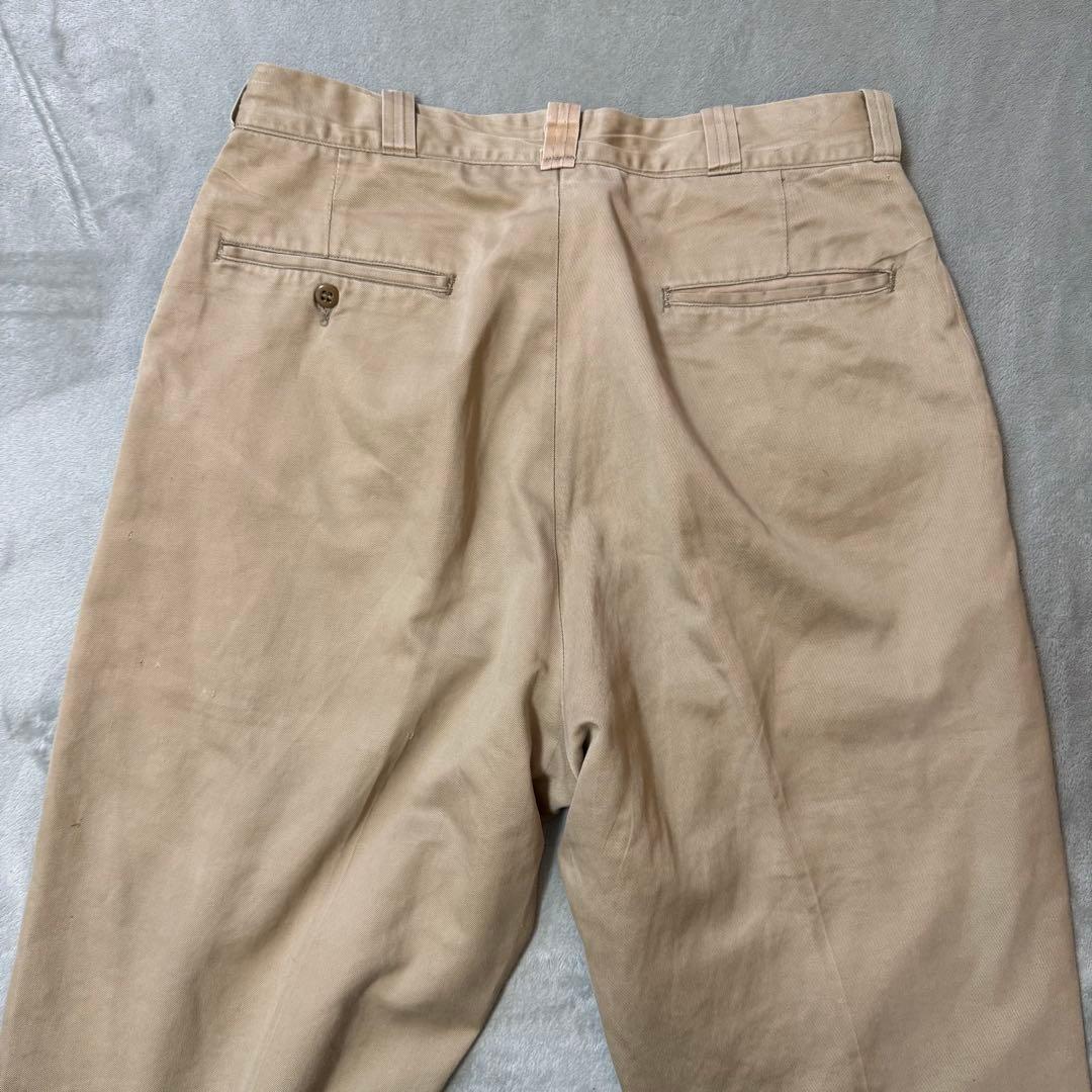 60s US ARMY チノトラウザーズ チノパン QUIKジッパー 米軍