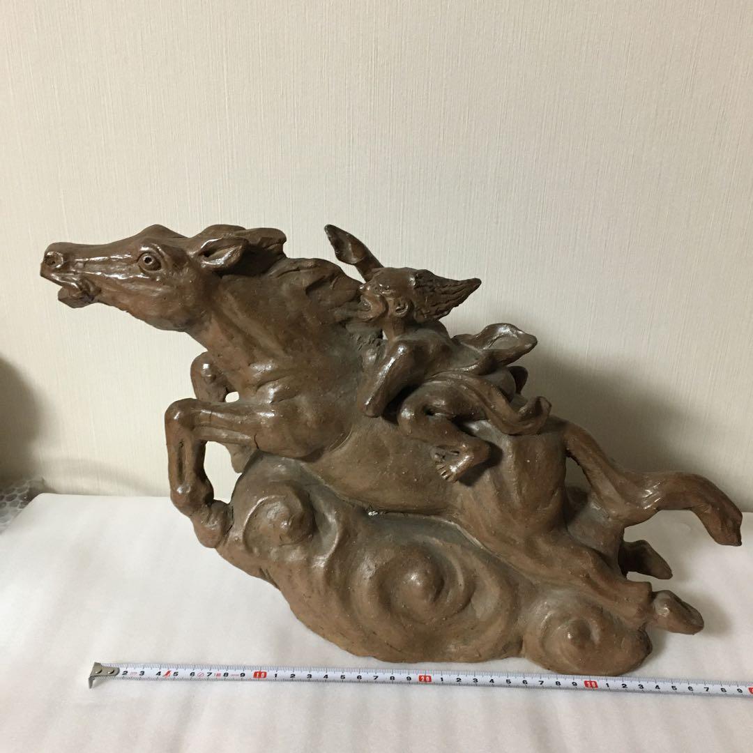 備前焼　馬　置物