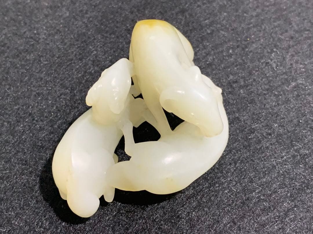 和田玉製・細密彫・置物・賞物・古董品・中国古玩・時代物・希少珍品・中国時代美術