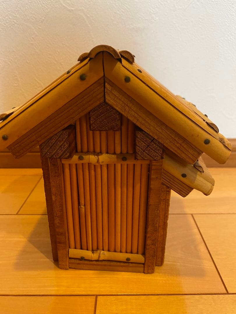 家　水車付き　ミニチュア　置き物