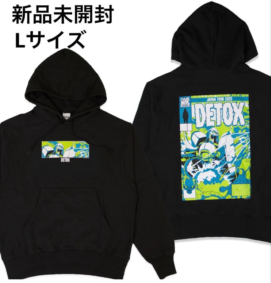 ONE OK ROCK 新品未開封 DETOX プルオーバー(ブラック/L)