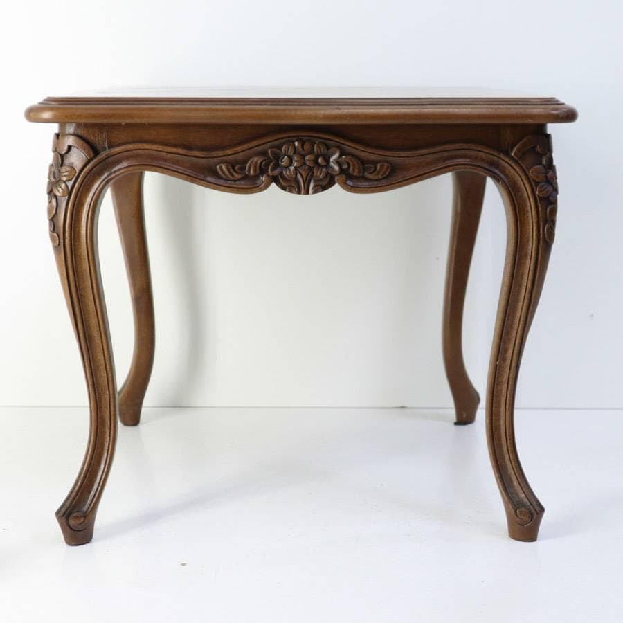 値下げ不可 イタリア製 アンティーク サイドテーブル 猫脚 彫刻 マイナスネジ