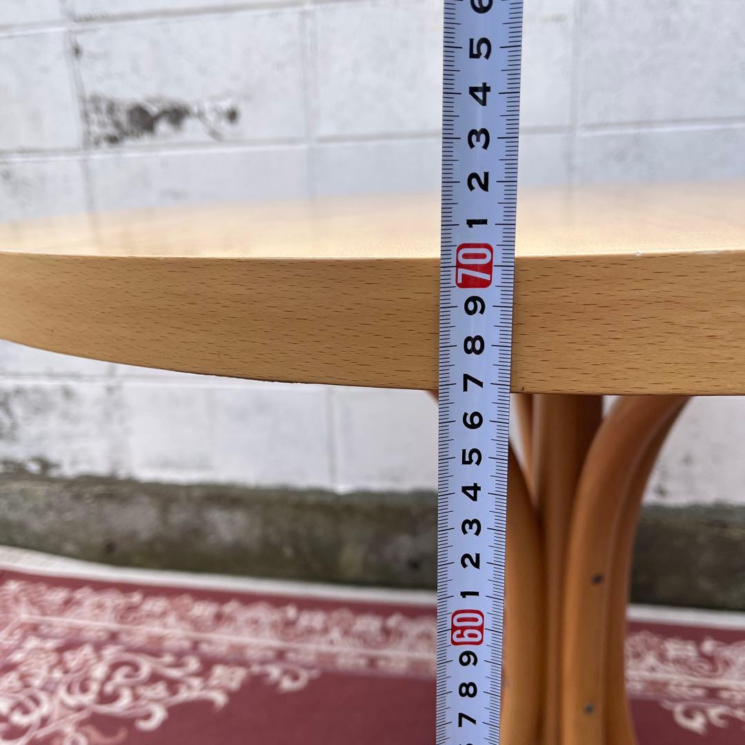 ナチュラルデザイン◾️ ブナ材/ビーチ材 木製ラウンドテーブル 丸テーブル